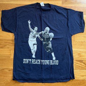 Don't Reach Young Blood - Men's Blue Tshirt - L